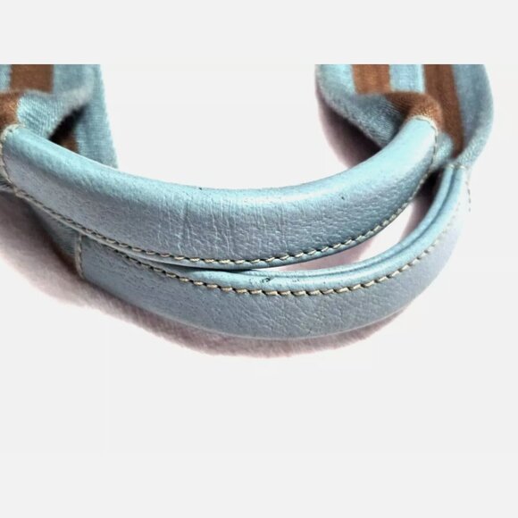 Gucci Vintage GG Monogram Medium Handle Bucket Tote - Blue - Picture 9 of 10